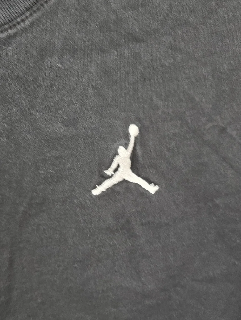 Jordan Black Short Sleeve Tee with White Jumpman Chest Logo - Size M